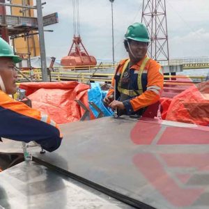 Splicing pltu Lombok8 Hot Splicing Conveyor Belt PLTU Lombok CFSPP