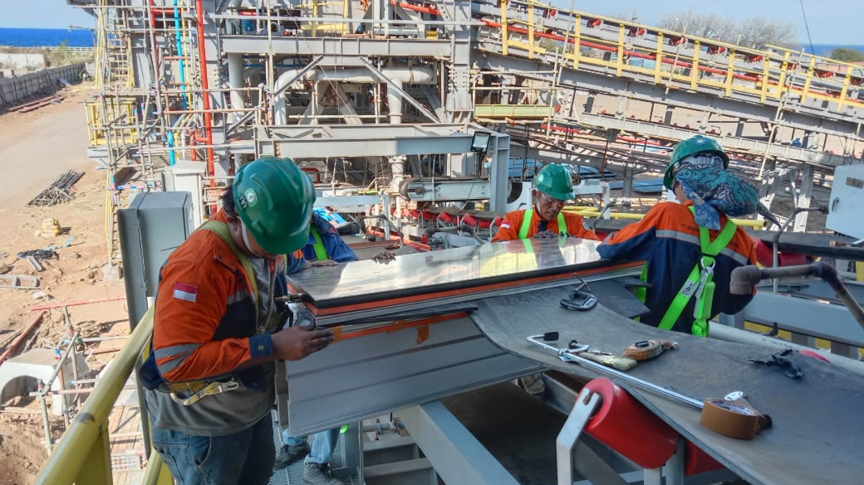 conveyor belt splicing proccess