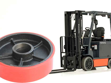 Jasa Relining Roda forklift Elektrik