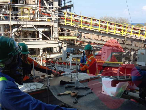 Jasa Hot Splicing Conveyor Belt, Repair Conveyor Belt, Perbaikan, repair, penyambungan