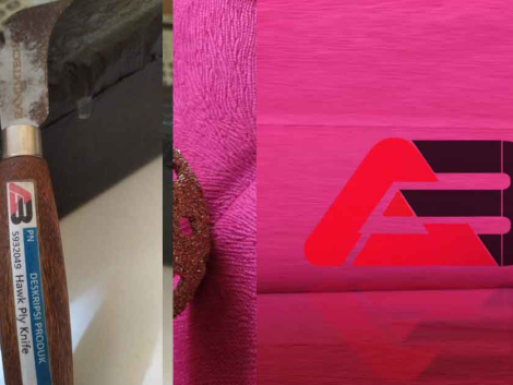 CARA RUBER LAGGING PULLEY CONVEYOR BELT 3 Hawk Ply Knife