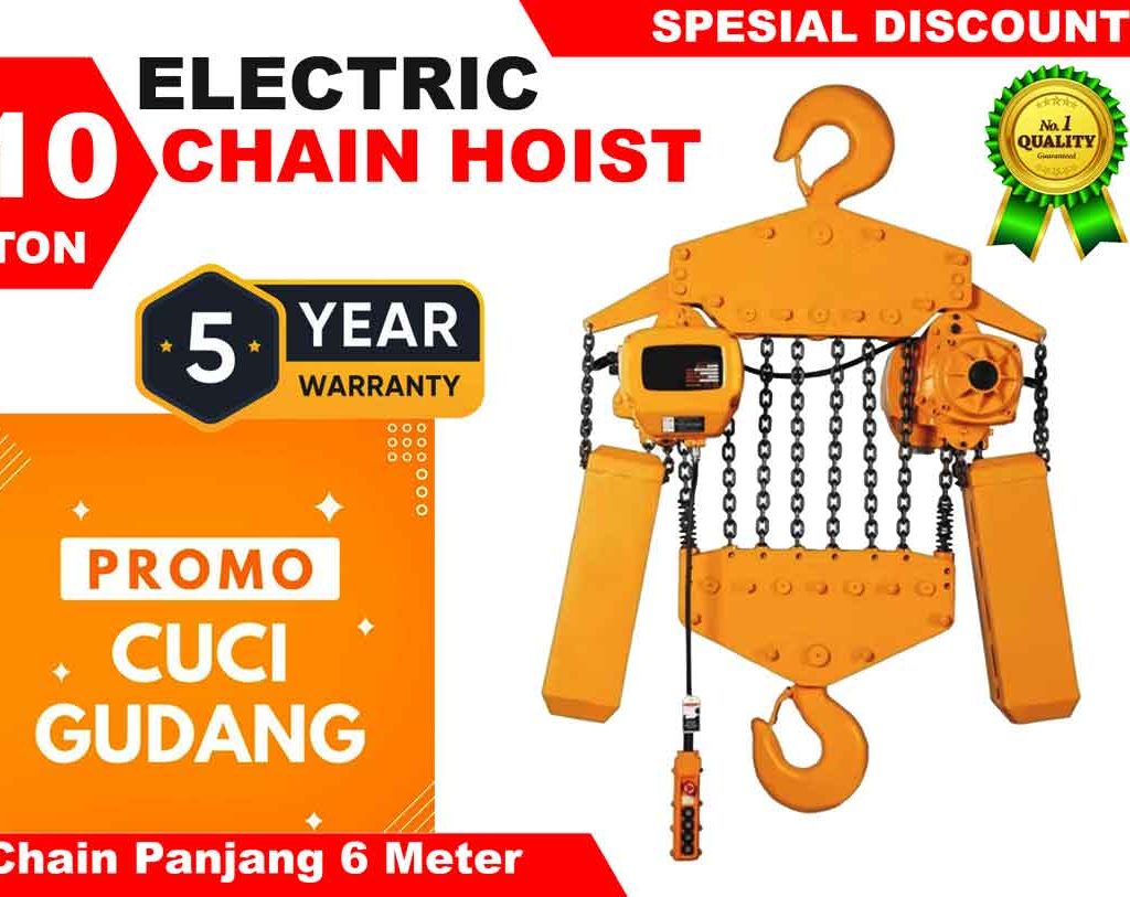 Discount Electric Chain Hoist 10T 6M Harga Murah
