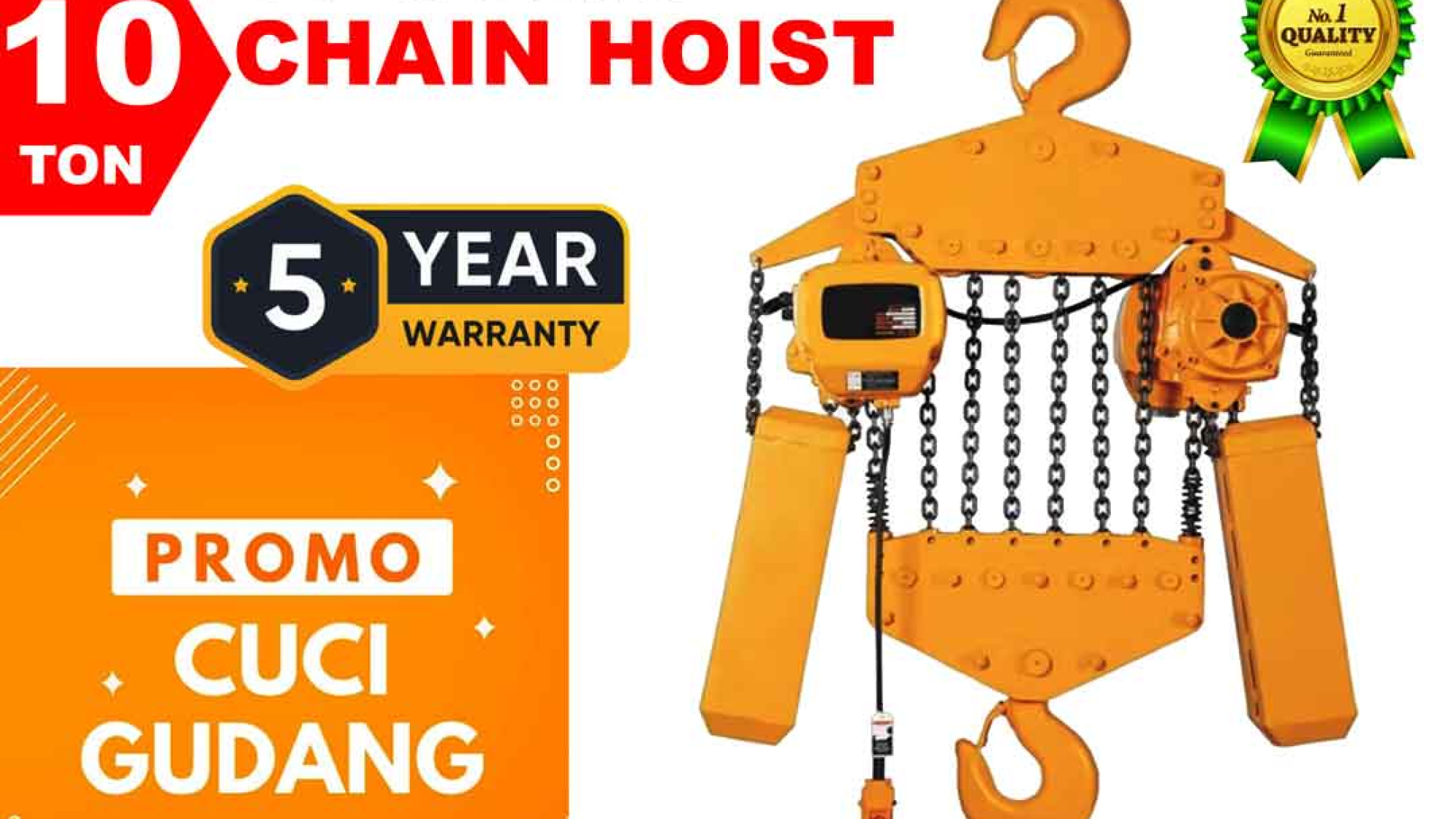 Discount Electric Chain Hoist 10T 6M Harga Murah