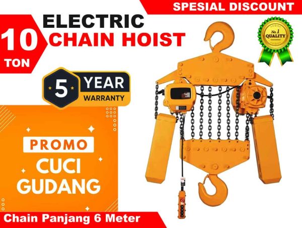 Discount Electric Chain Hoist 10T 6M Harga Murah